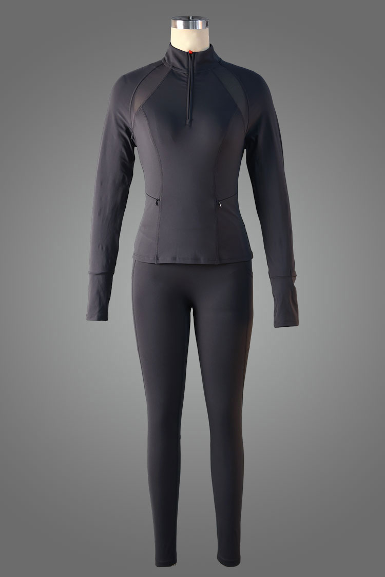  Quarter Zip Long Sleeve Running Top